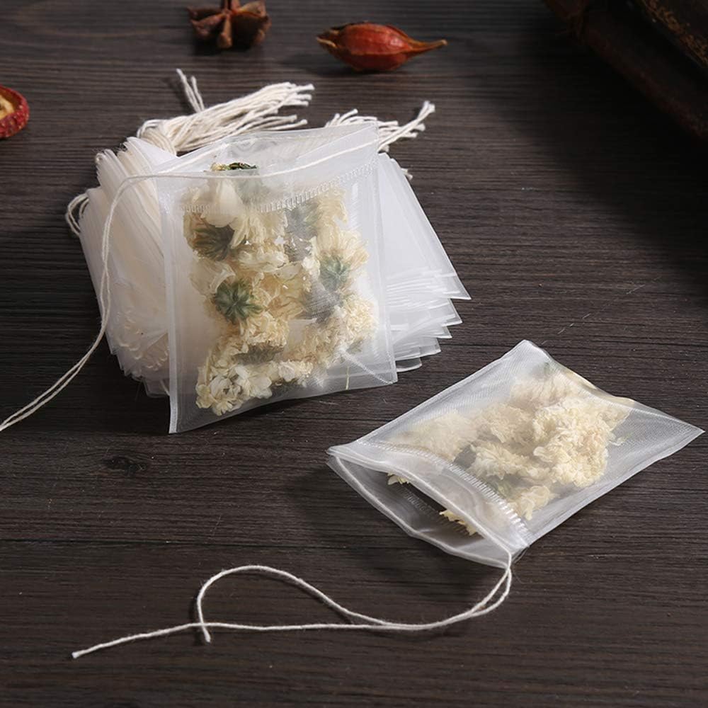 Amazon.com: Disposable Empty Tea Bags, Filter Bags for Loose Tea 300 ...
