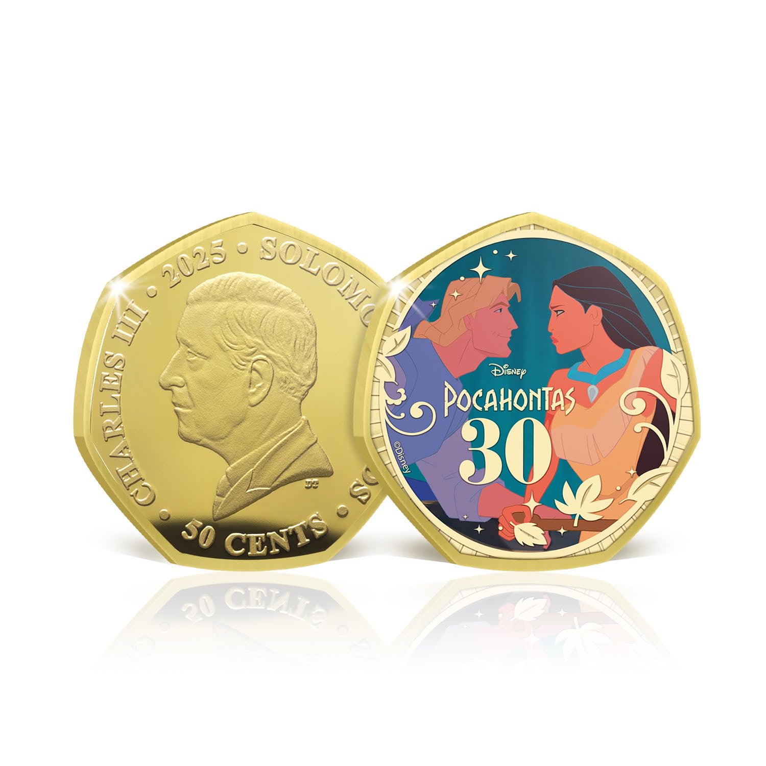 Disney Pocahontas 30th Anniversary Collectible Gold Coin Set