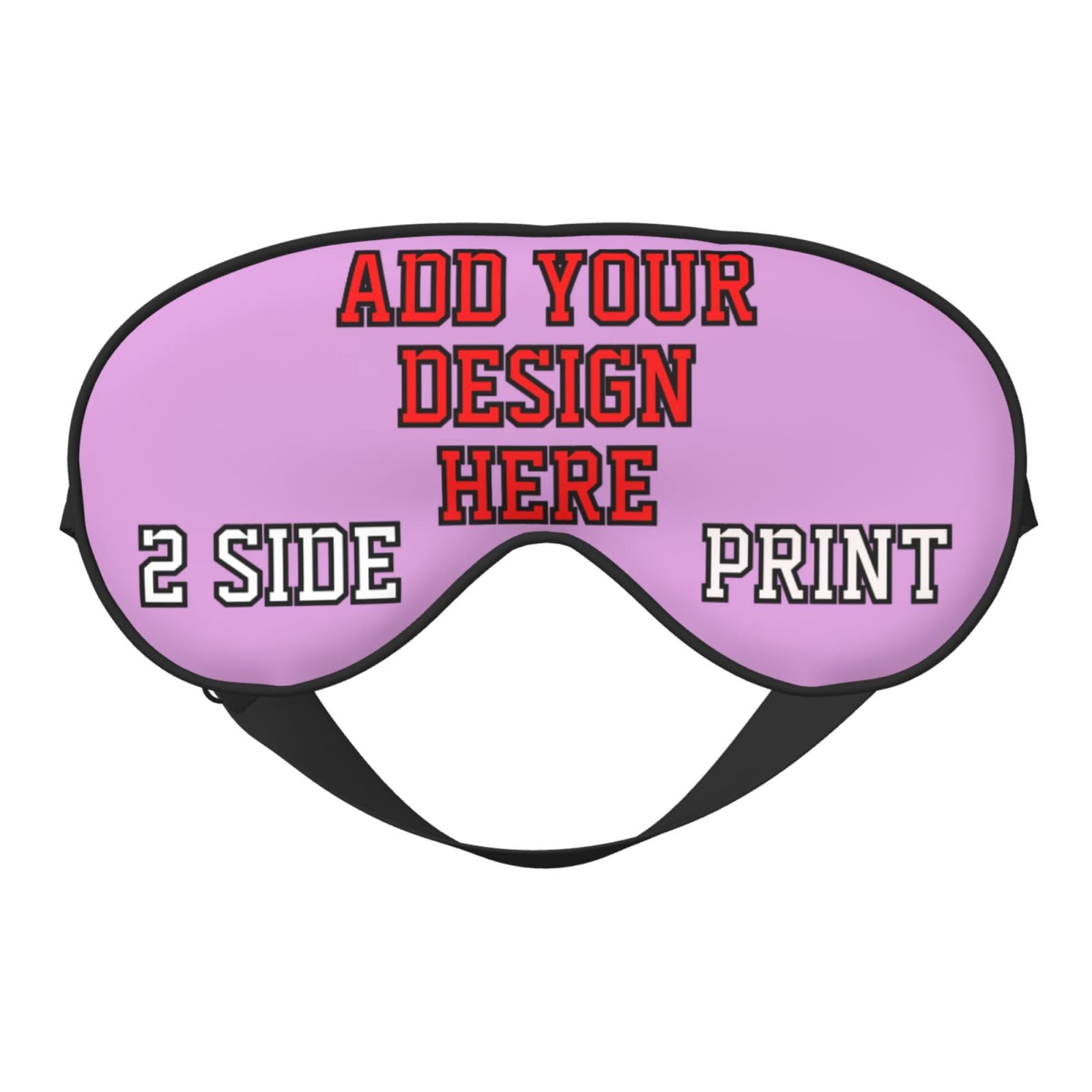 Generic Custom Sleep Mask for Men Personalized Eye Mask Design Your Own Image Text Indoor Outdoor Camping Travel