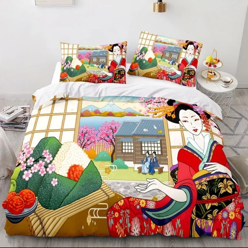 Parure de lit enfant beige sushi 90x190 pour transformer la chambre en cocon