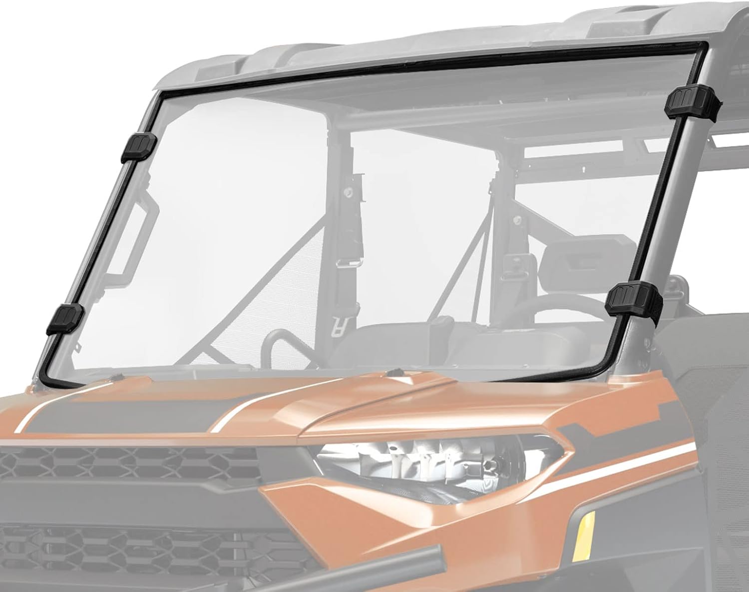KEMIMOTO Front Windshield Compatible with Ranger 1000, Scratch Resistant Windshield Compatible with Polaris Ranger XP 900/1000/ Crew XP 1000/ Diesel 2014-2023