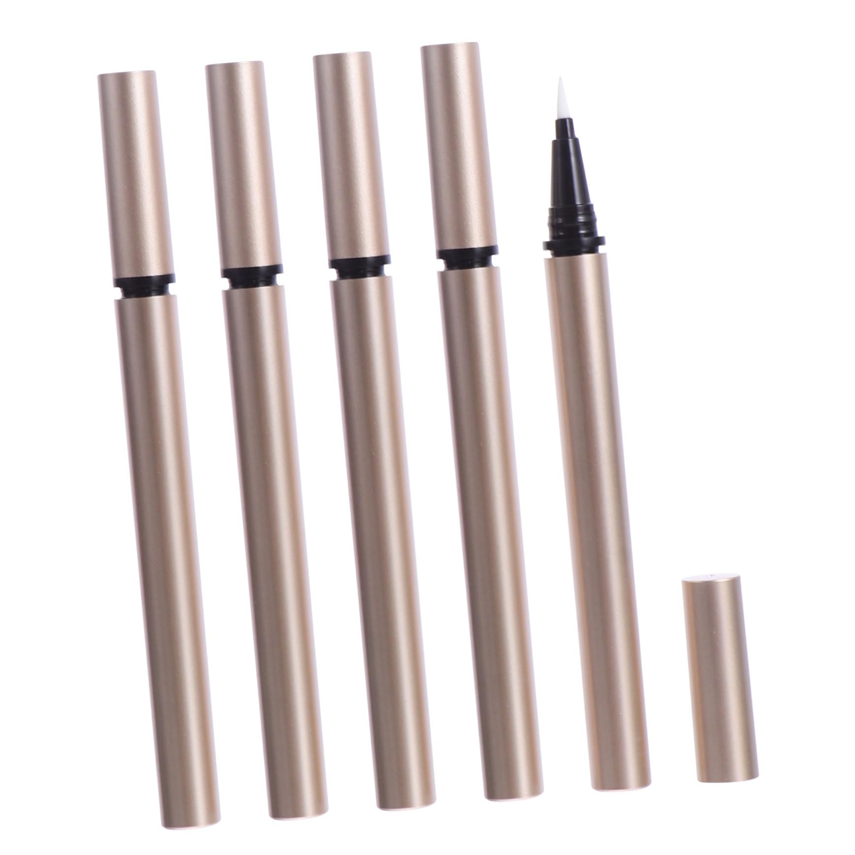 ABOOFAN 5 Stück Teiliges Nachfüllbares Eyeliner Gold Flüssig Eyeliner Behälter DIY Kosmetik Aufbewahrung Leicht und Praktisch für Schminke und Nagelöl