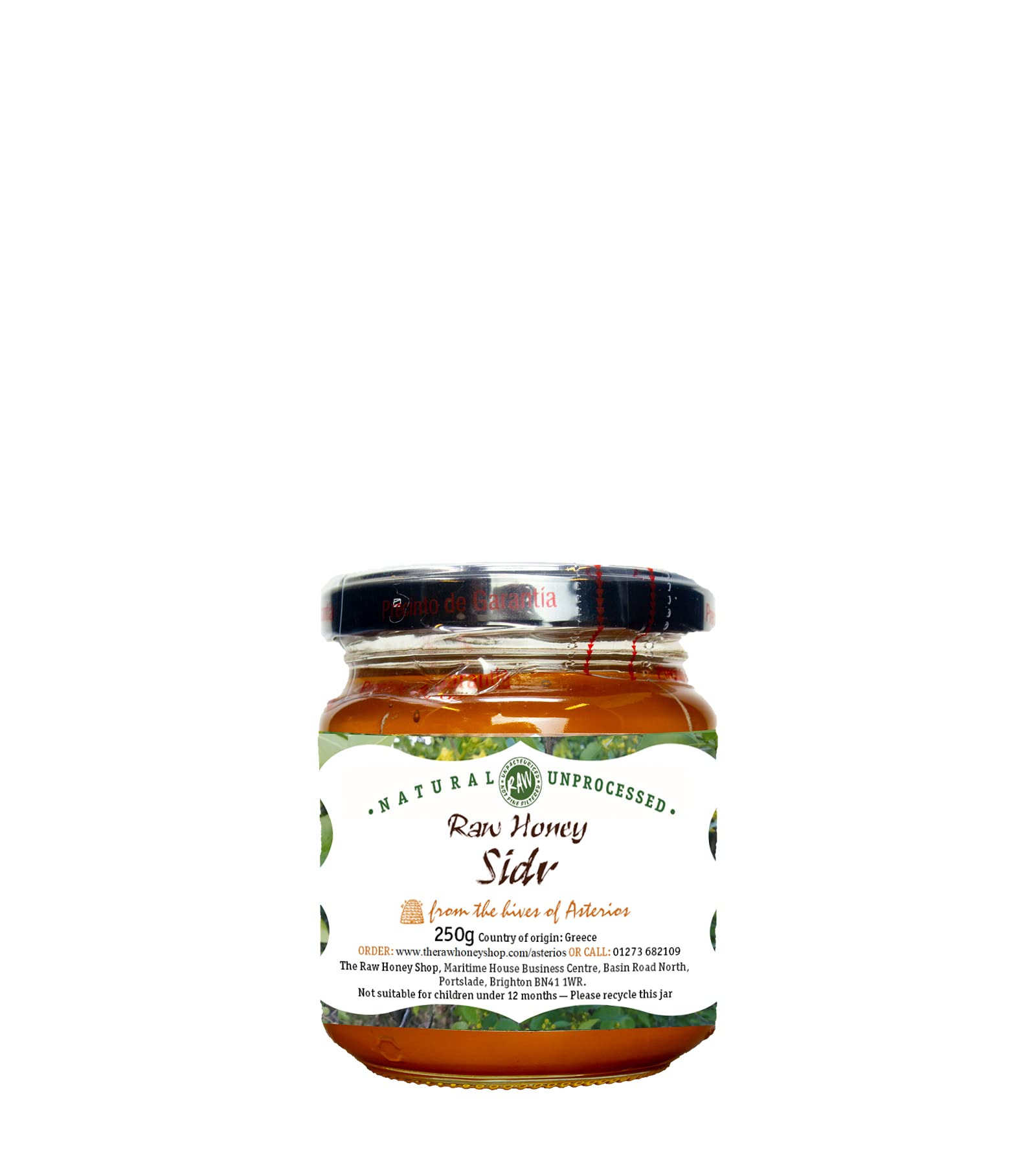 Elias' Raw Greek SIDR HONEY, 250g - Lab Tested as Genuine & Pure, Single Source, Unpasteurised - The Raw Honey Shop