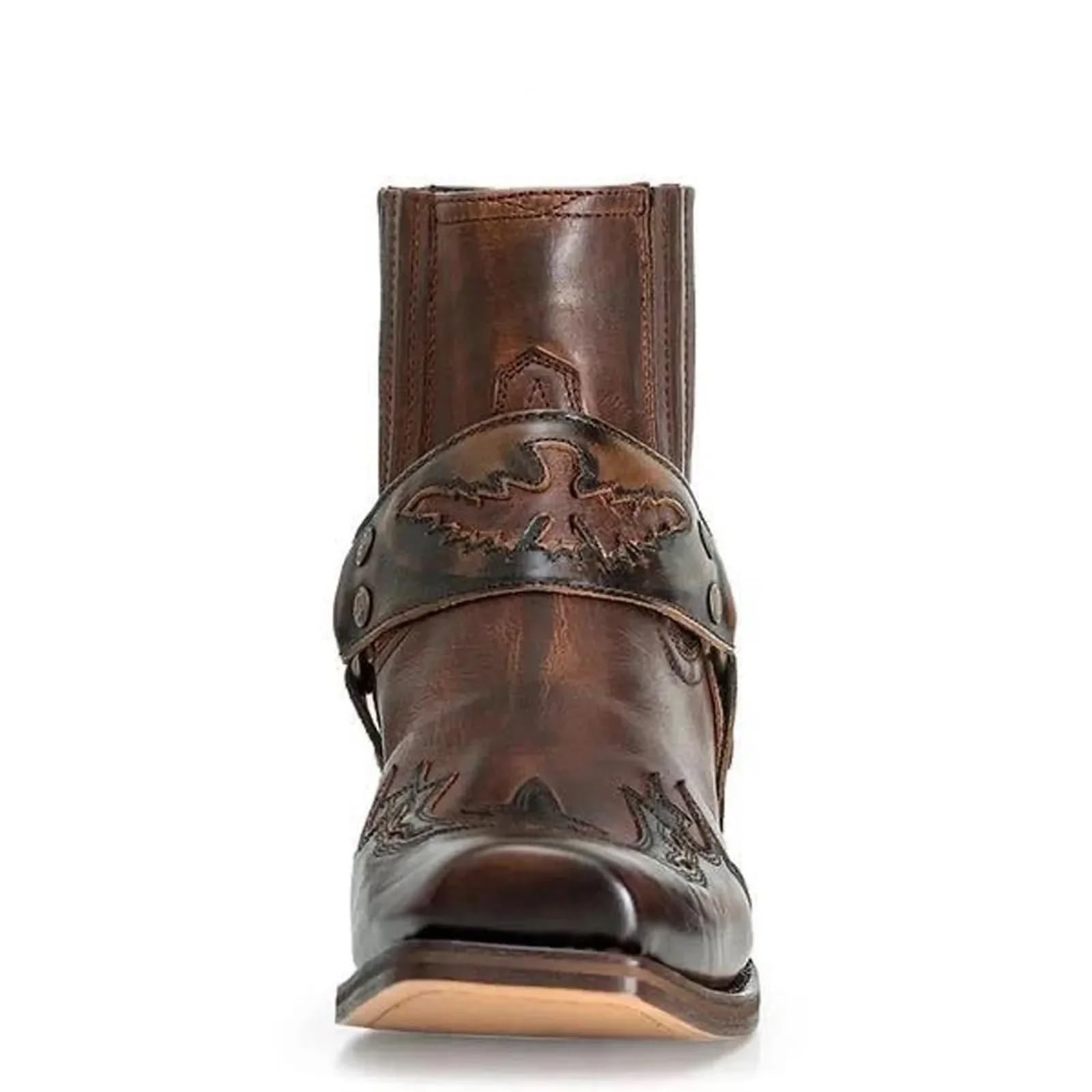 Botas Cowboy Botas de Vaquero del Western for Hombre y Mujer, Zapatos Puntiagudos con diseño Bordado Talla Grande 38-48, Botines for, Botas Cuero Unisex