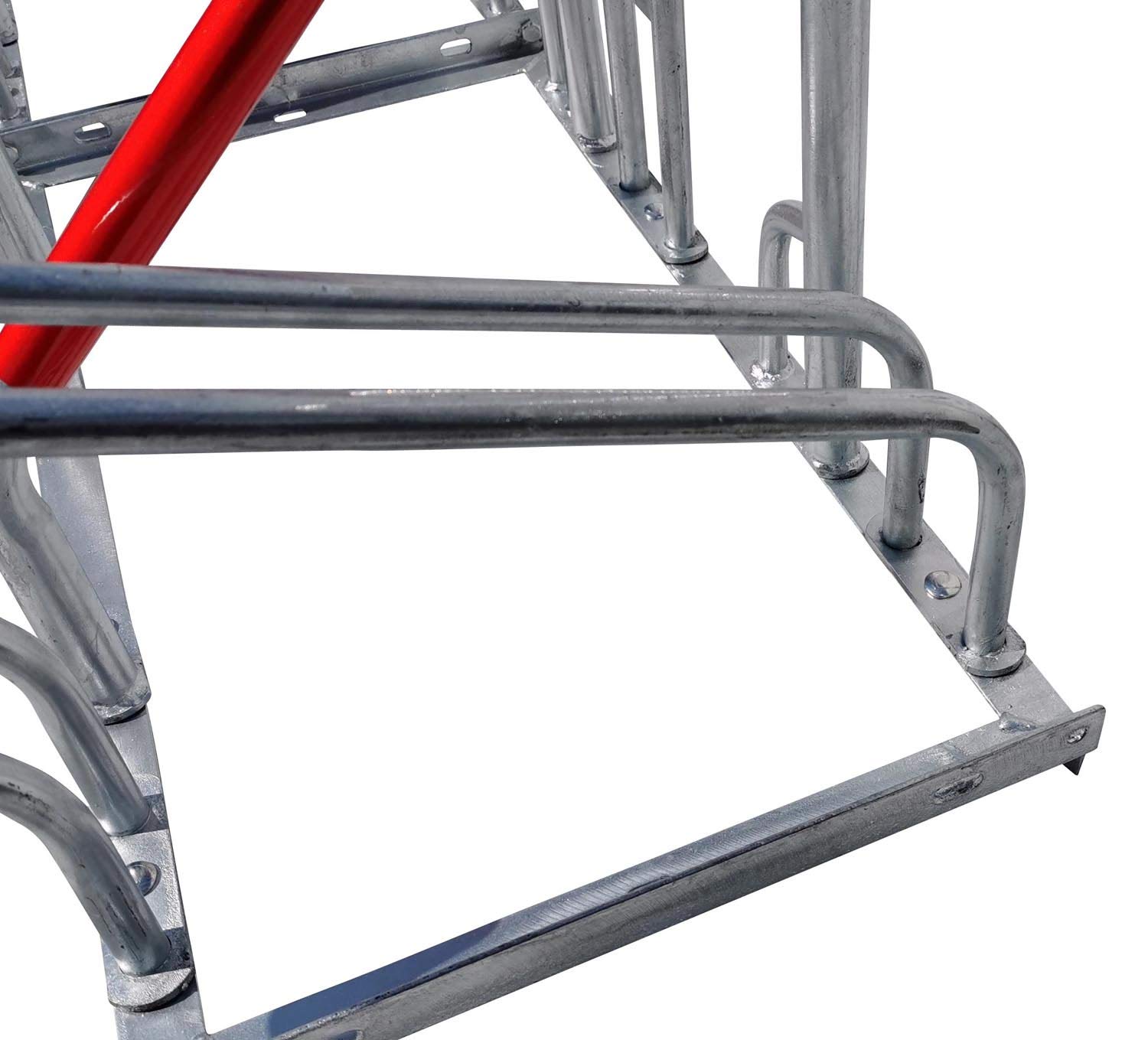 2 x 4 supporti per bicicletta per parcheggio, con sistema antifurto