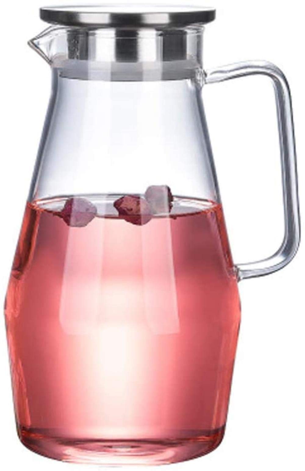 Hervidor de agua de 1600ml en cristal grueso de borosilicato resistente al calor