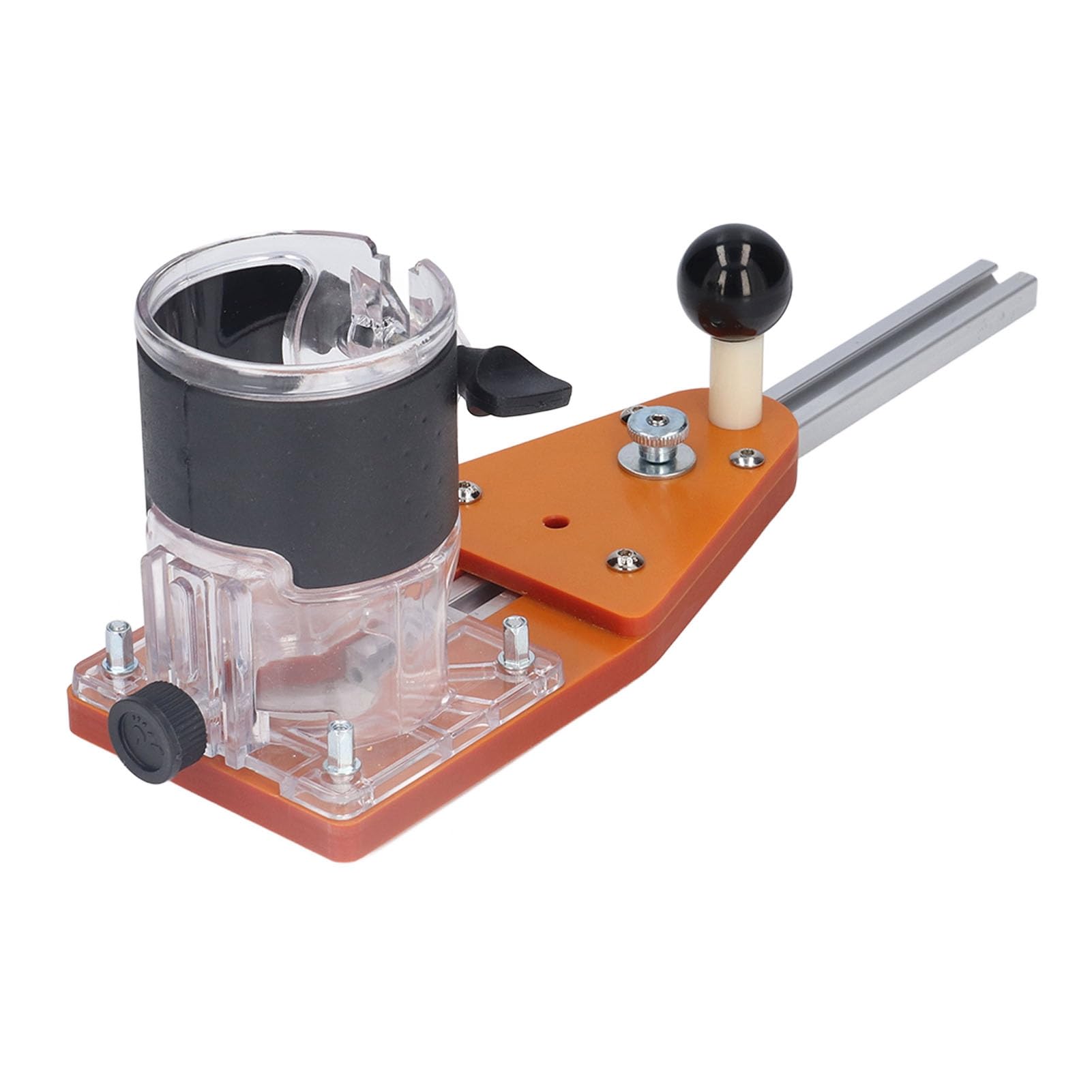 de guía para sierra de hoja, placa guía para sierra circular para ranurado y chaflanado, con riel corto y broca para escariadores de hasta 65 mm, compatible con espesores
