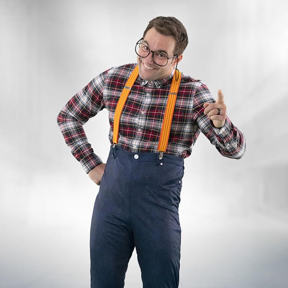Neighborhood Nerd Costume Kit for Adult - Small/Medium, Multicolor