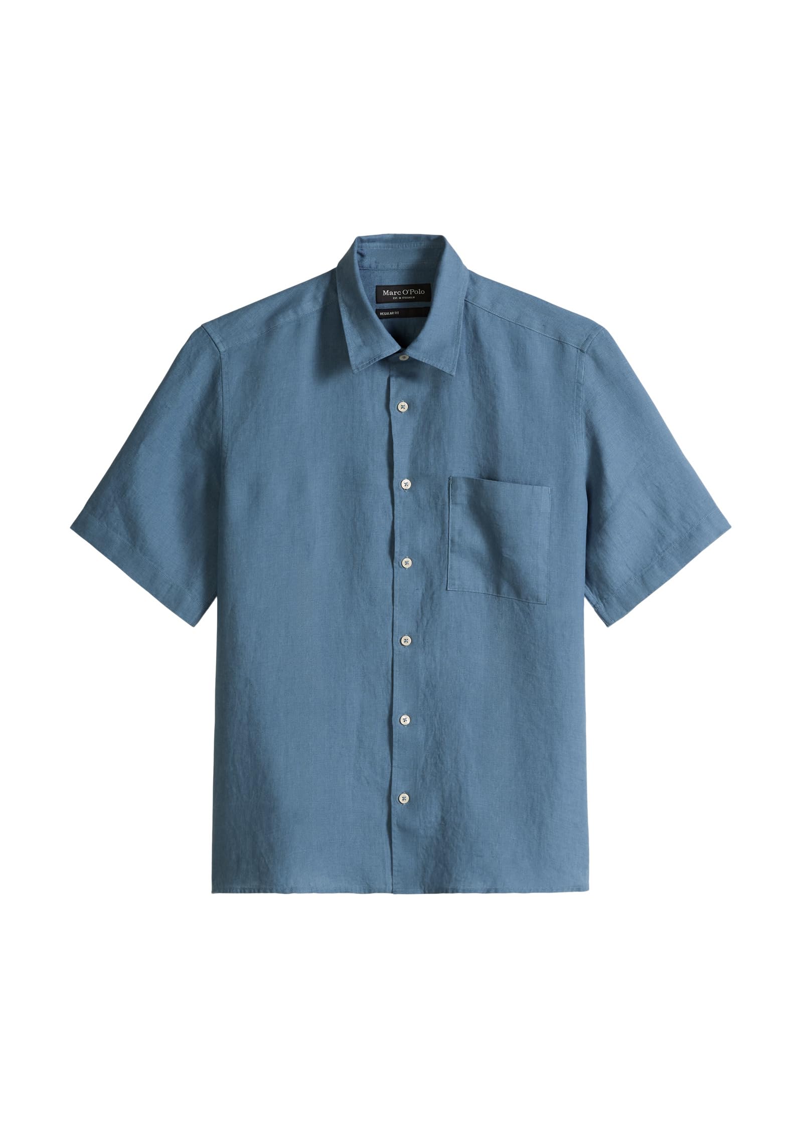 Marc OߴPolo Uomo Camicia in Lino a Maniche Lunghe Regular Fit