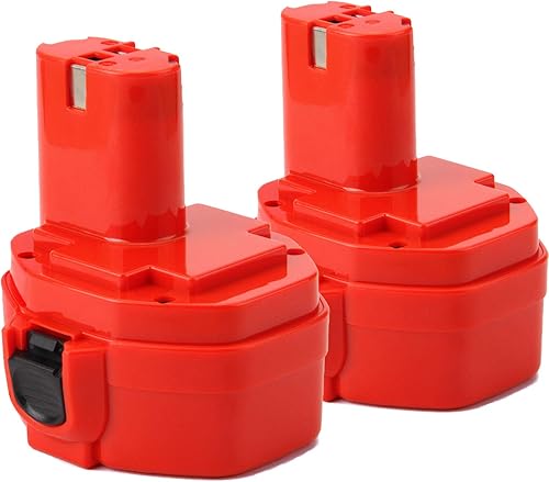 CREABEST Paquete de 2 baterías de repuesto Ni-MH de 14.4 V 3.5 Ah compatibles con makita 1434 1420 1422 1433 1435 1435F 192699-A 193158-3 192600-1