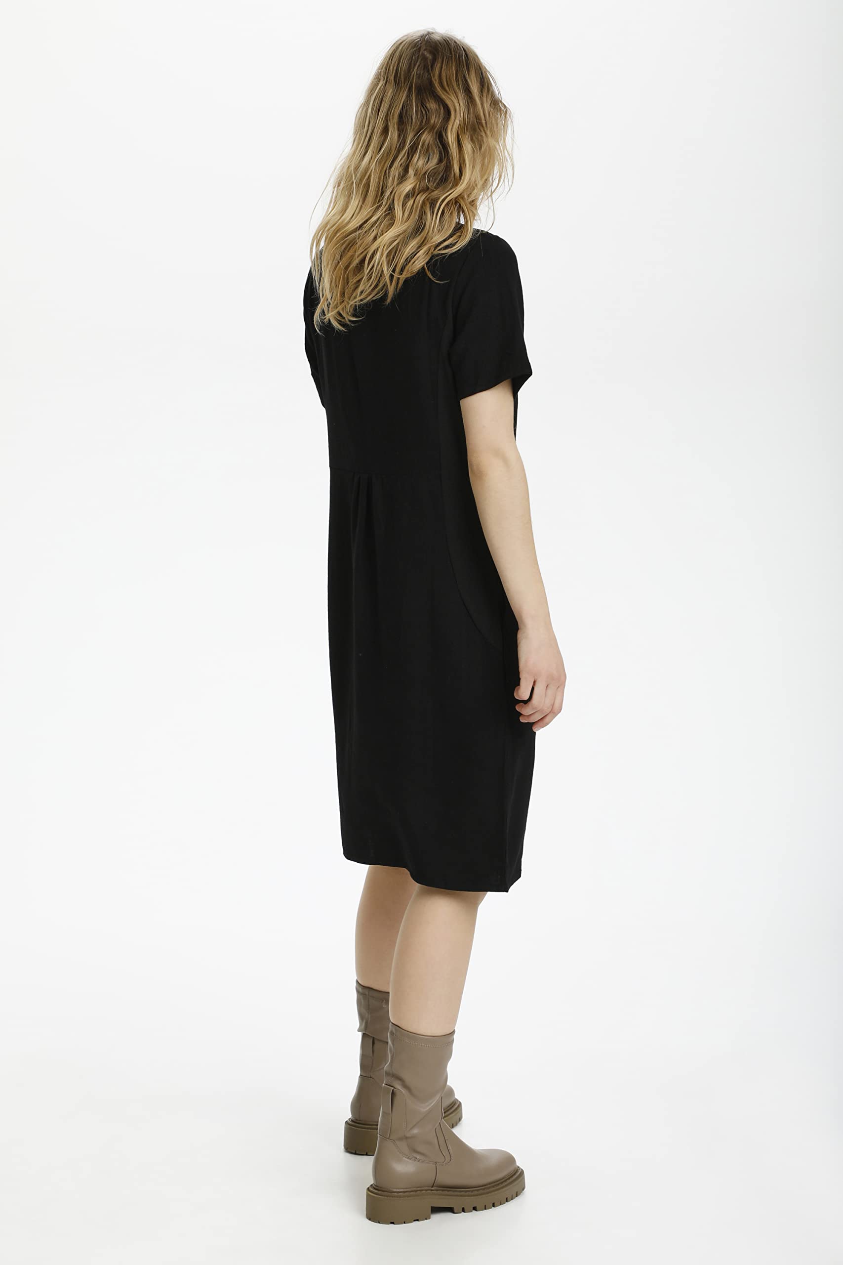 KAFFE Damen Kleid KAliny Damen Kleid Kurzarm Basic Rundhals Shirtkleid Kurzarm