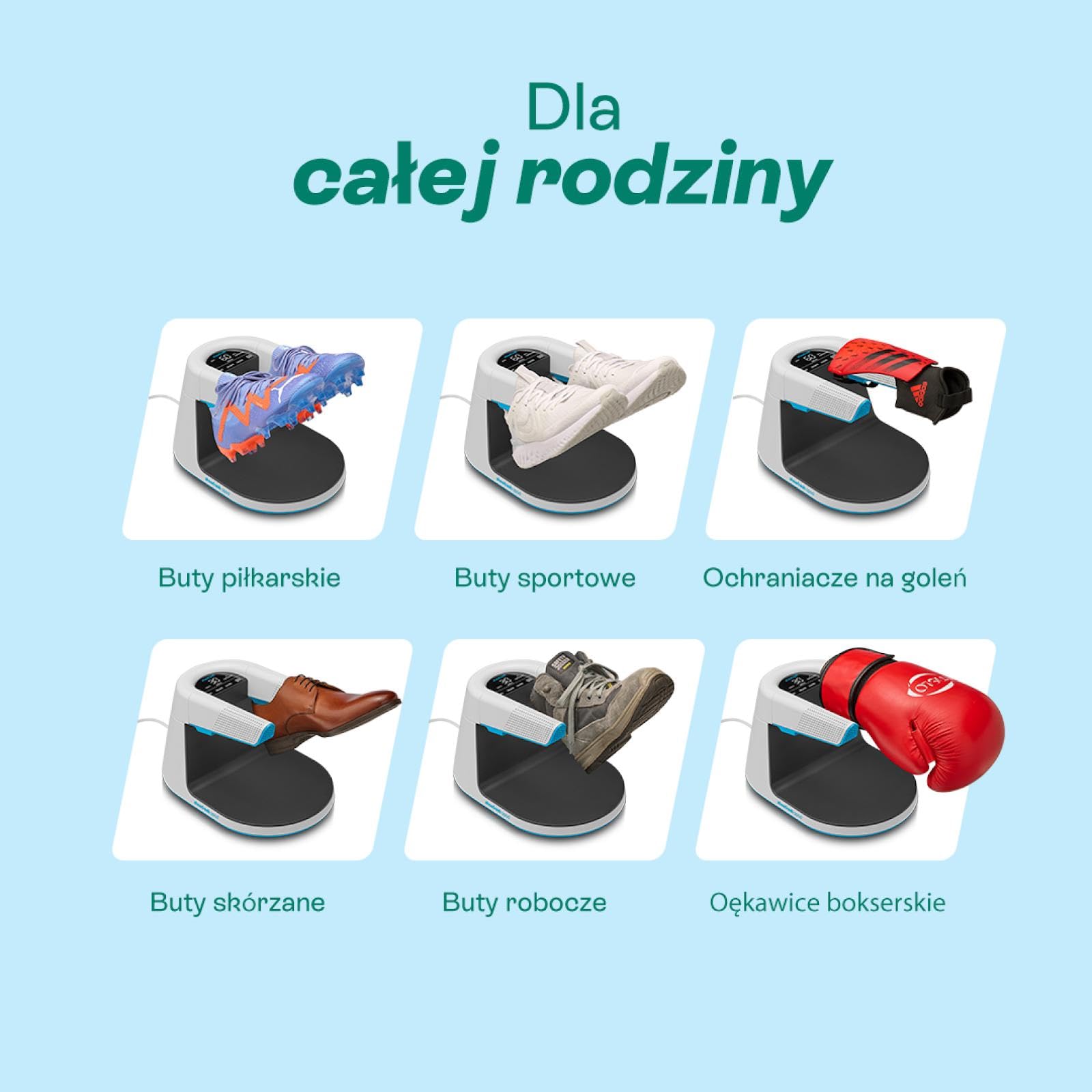 Shoefresh Odświeżacz do butów i suszarka do butów | Dezodoryzator do butów | Eliminator zapachu butów, suszarka do butów, elektryczna | Opod
