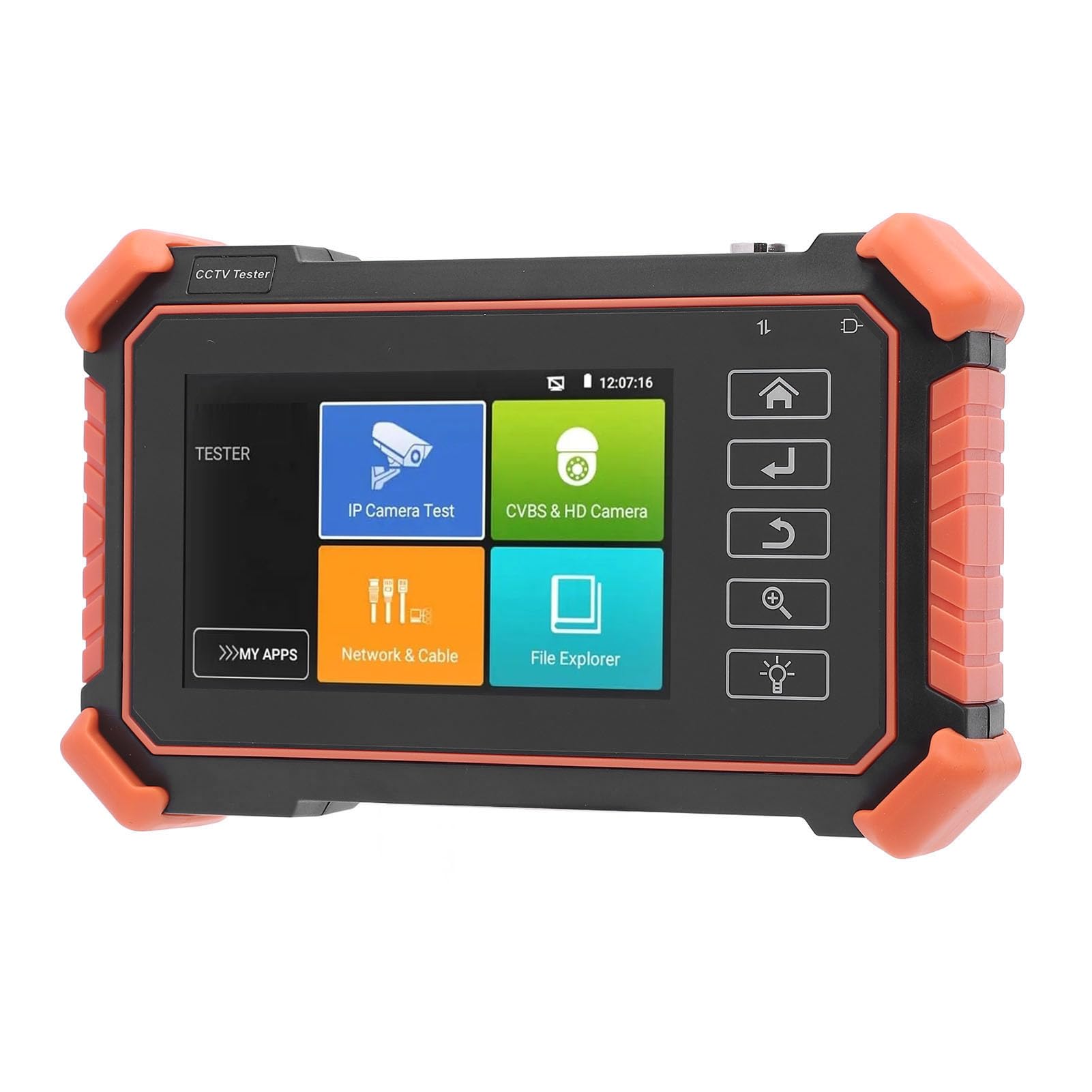 Telecamera IP CCTV Tester Monitor, 8K Telecamera di Sicurezza CCTV Tester AHD, CVI, TVI, CVBS IP Telecamera Test, 4 IPS Touch Screen Tester CCTV, per IP e Fotocamera Analogica