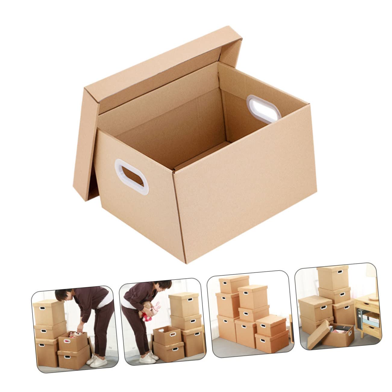 Aufbewahrungsbox für Dokumente aus Papier, Khaki, Einschulung Deko
