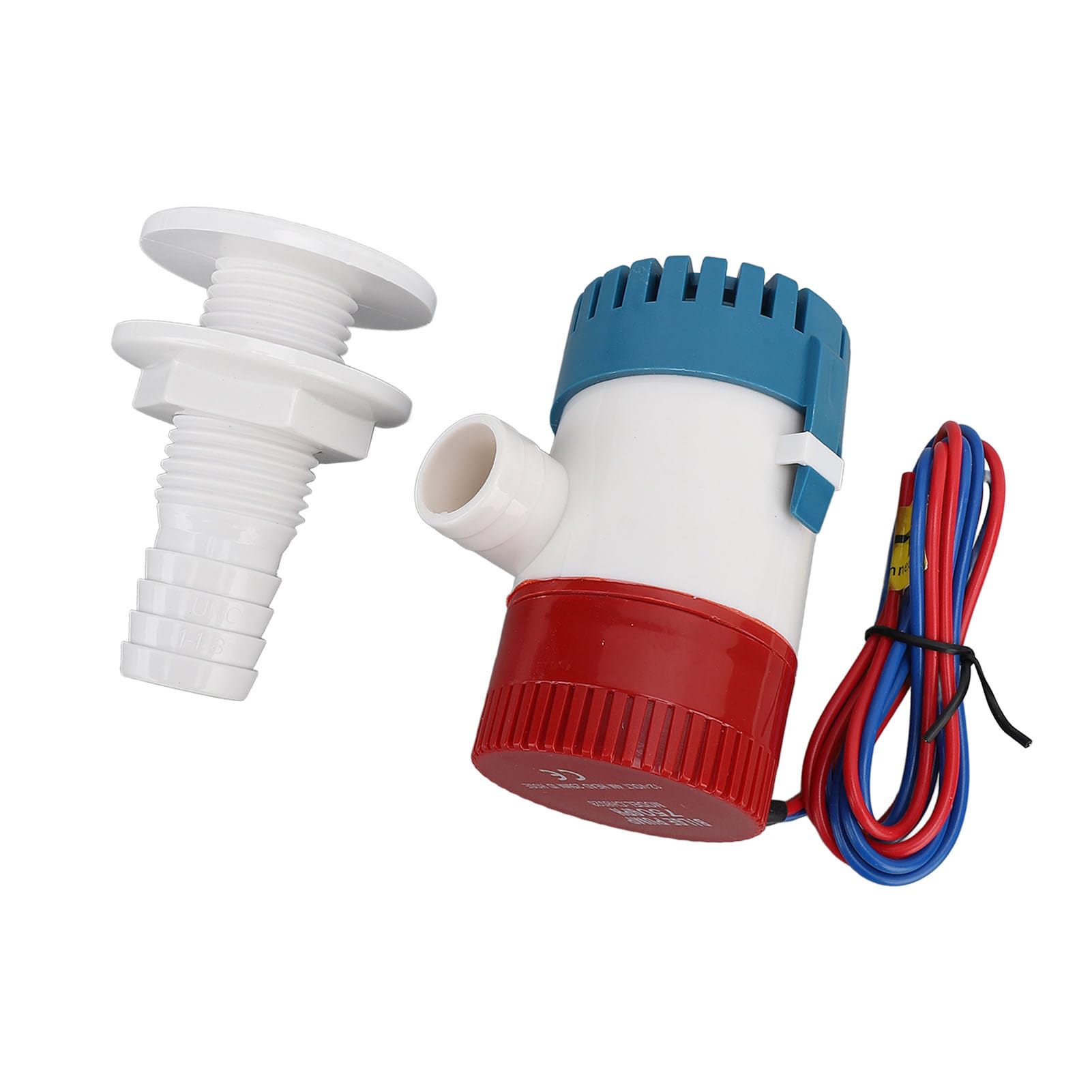 FILFEEL Kit di Installazione per Pompa di Sentina 750GPH DC12V con Tubo di Scarico da 29 Mm Efficiente per Yacht Marino