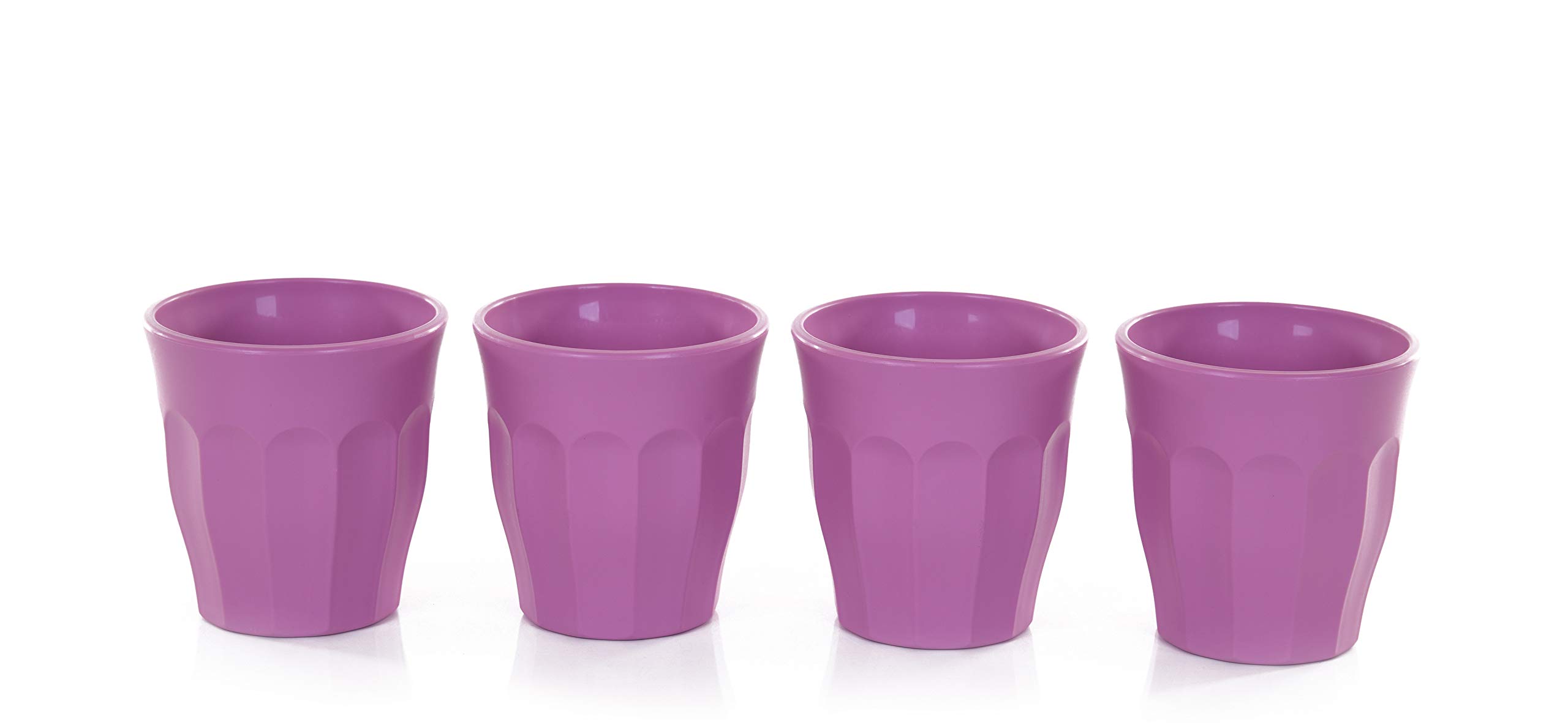 Mintra Home Unbreakable Tumblers & Cups 4pk - Bold Collection (Lavender, 175ml (5oz) Mini, Small & Shot - 3inH x 2.75inW)