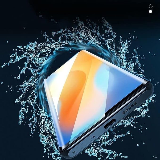 Image of Premium Tempered Glass Design for Oneplus 7 Pro Advanced Border Less Full Edge to Edge 3D Curved UV Screen Protector and Easy Installation Kit (Pack of 1) asy Installation Kit