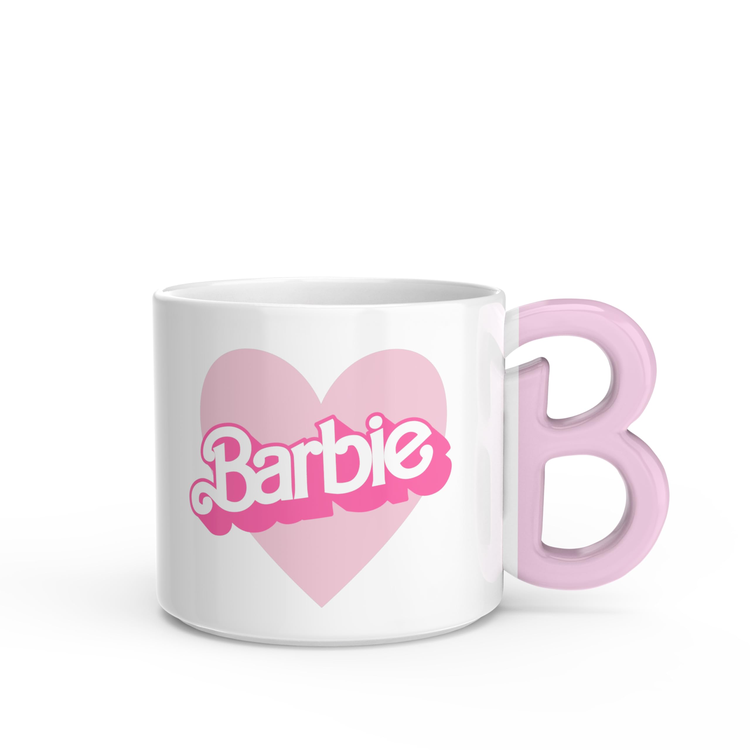 Barbie Ceramic Coffee Mug for Hot Drinks, Collectible Keepsake with Sculpted Handle (15 oz, Barbie)