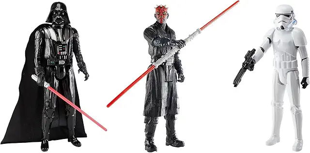 Star Wars Dunkle Seite Action-Figuren 3er-Pack, 30 cm Schurken-Figuren