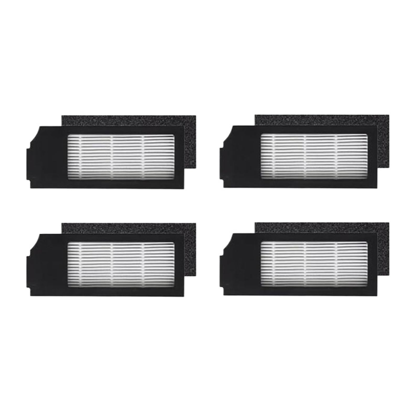 GENTERUN Dust Box Bin Container Parts ，Compatible For ECOVACS，Compatible For Deebot， X1 TURBO/OMNI Collection Filter(4 Filters)