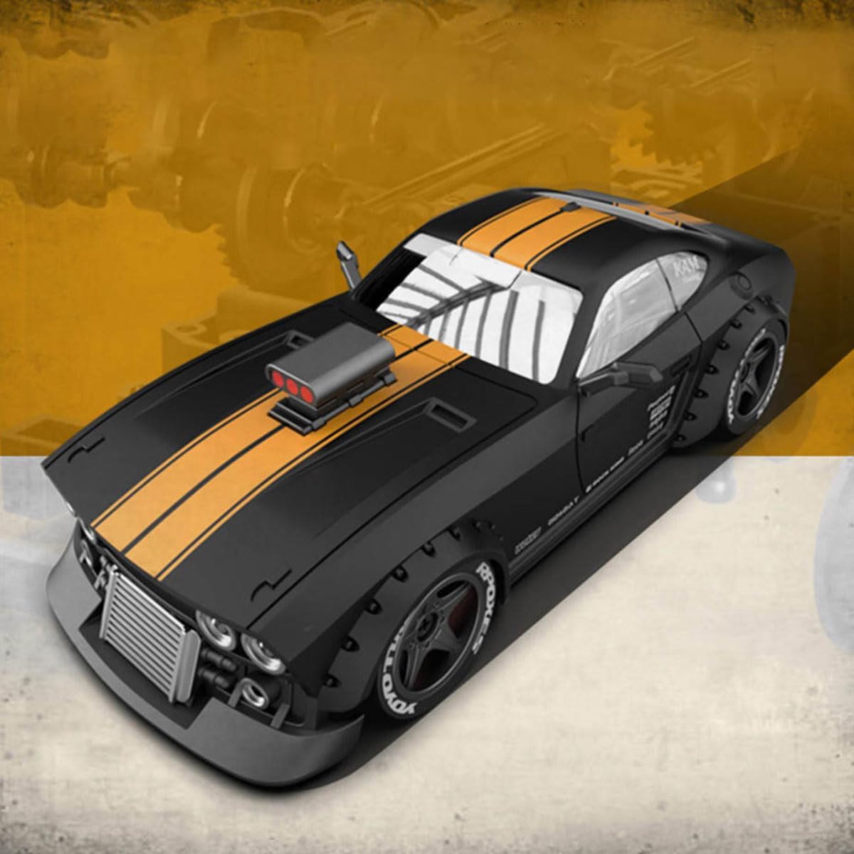 RC Drift Car, Remote Control Car 1/32 Scale 4WD RC Drift Car, High Speed Drifting RC Cars with LED Light, Hobby RC Sport Racing Cars Model Vehicle Birthday Christmas for Adults-RTR