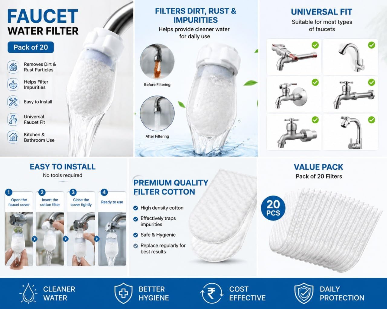 YEPZY Faucet Water Filter - Cleaner Water! -2