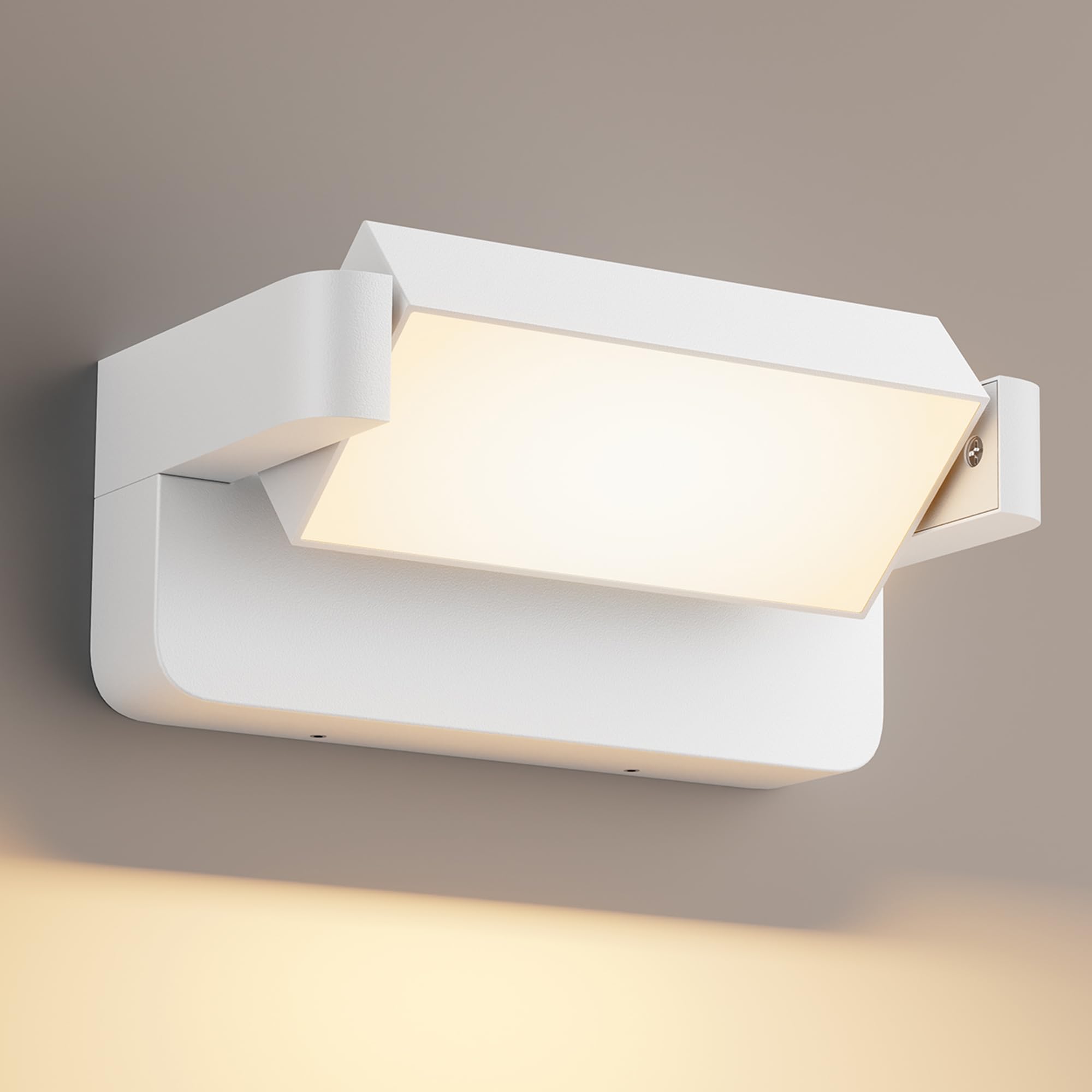 Aipsun 24W LED applique da esterno per interni, Bianco,3000K