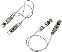 Vista 2 de Lámina de esgrima/cable de máscara de sable, clip de abrazadera de alambre de cabeza, alambre transparente (paquete de 2)