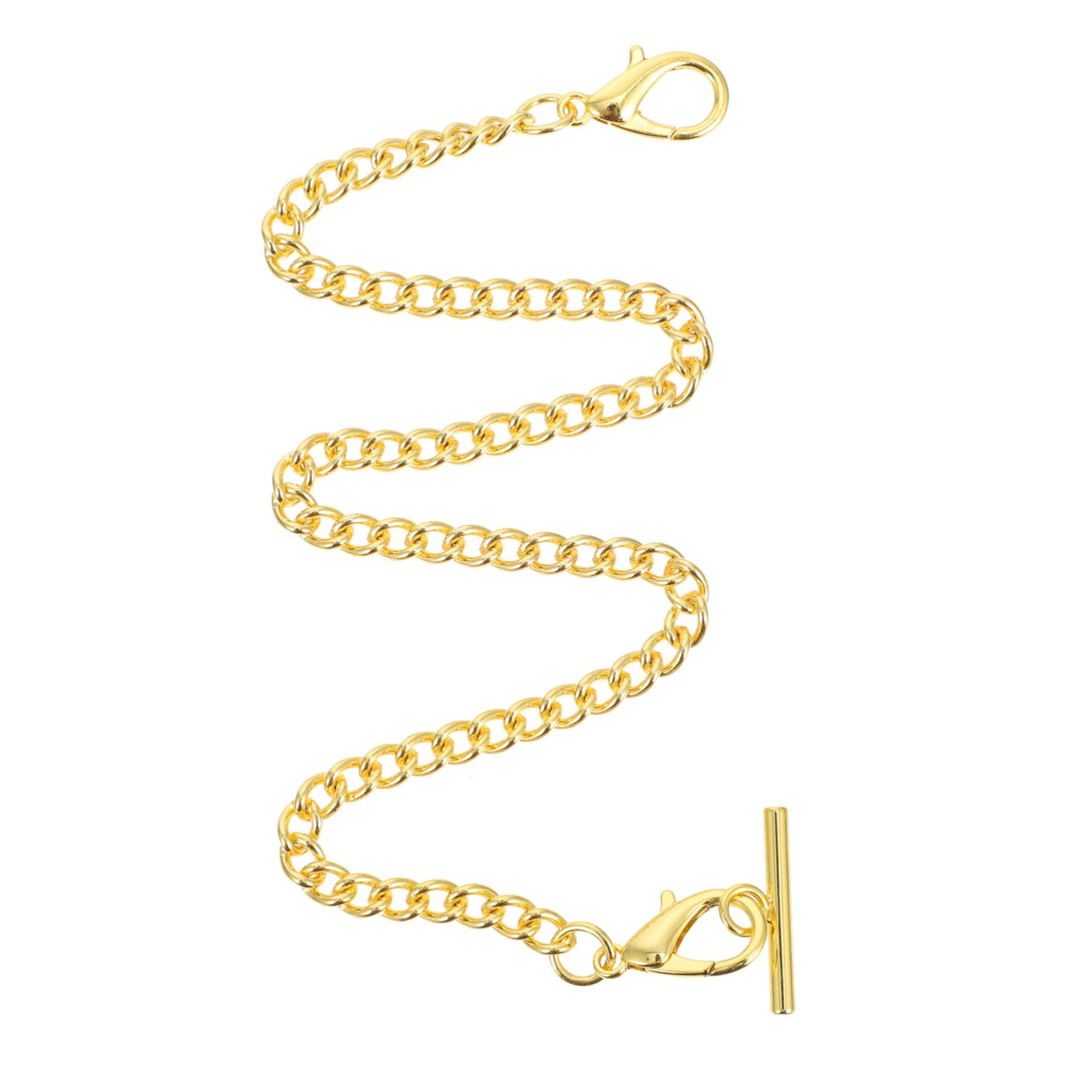 BESPORTBLE Pocket Watch Chain Clasp Plated Hanging Chain for Clothing Accessories for Jeans Handbags and Vintage Pocket Watches