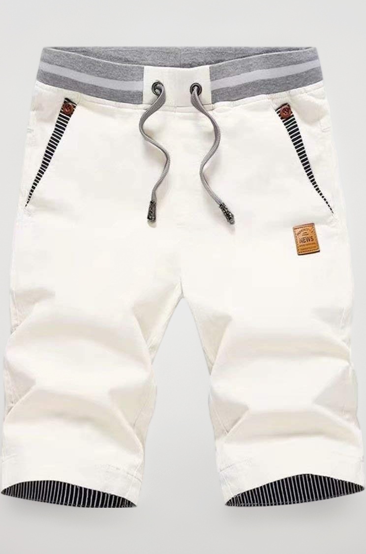 Men's Shorts Casual Classic Fit Drawstring Summer Beach Shorts with Elastic Waist and Pockets