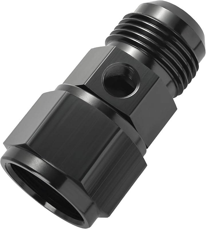 Adaptador de tomada de pressão de combustível EVIL ENERGY AN12 macho para -12 fêmea com porta 1/8 NPT – 1 unidade