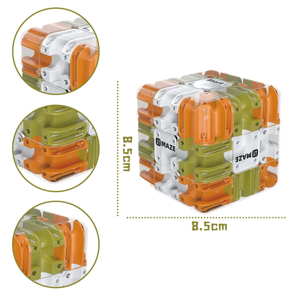 Cube Labyrinthe Géant 3D - Puzzle Intellectuel Boule Magnétique Pour Adultes Enfants