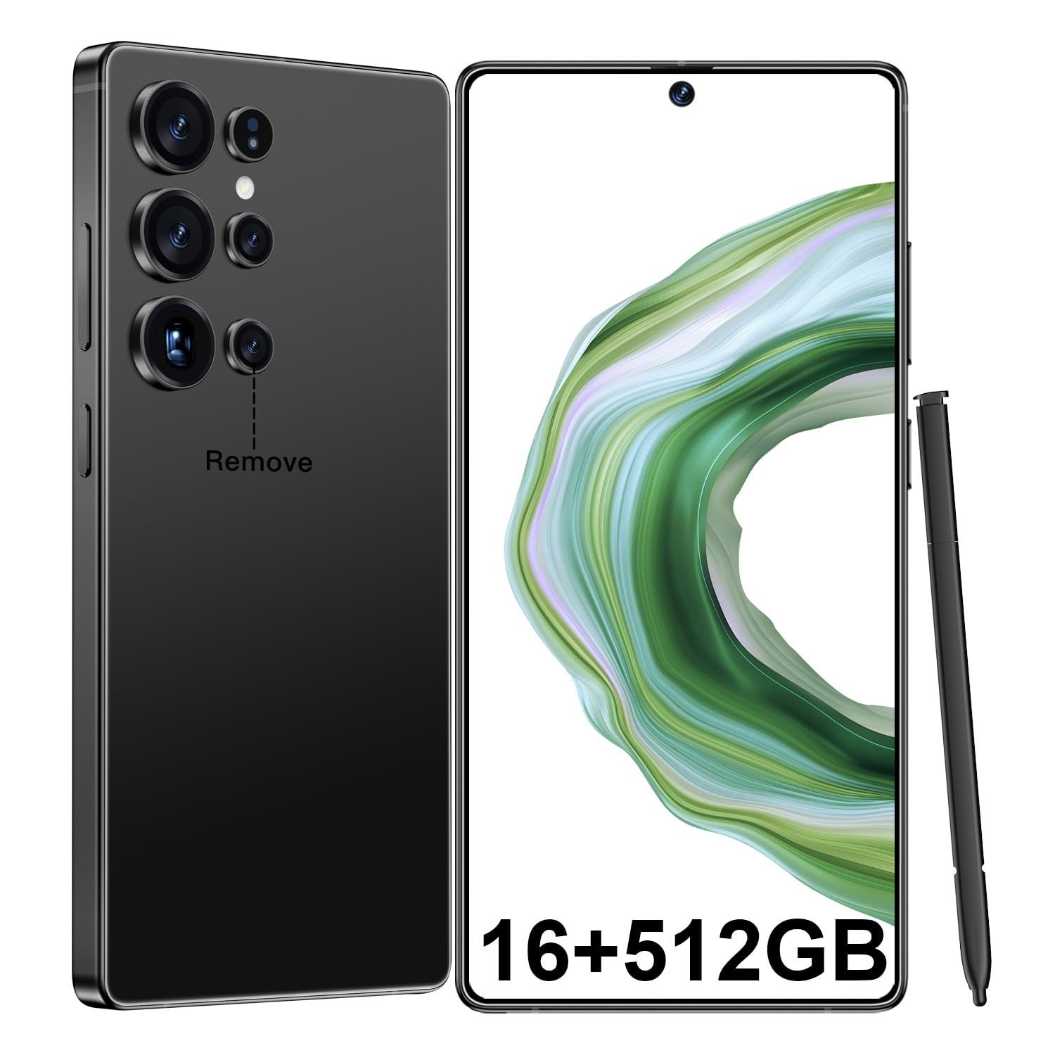 I25 Ultra Smartphone 16+512GB | Android 14 | Snapdragon 8 Gen 3 | 68MP+108MP Dual Camera…