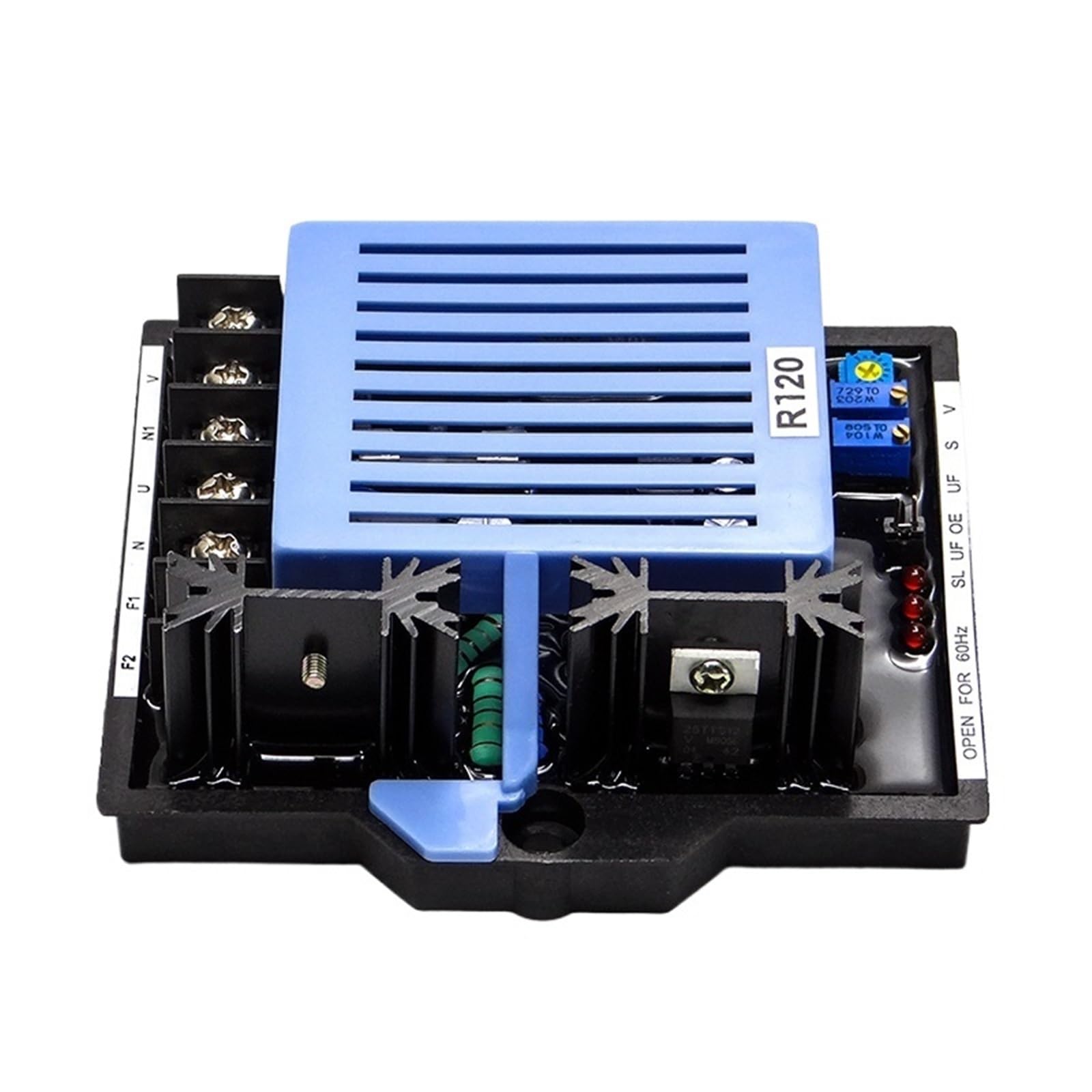 Generador sin escobillas AVR R120, regulador de Voltaje automático electrónico, estabilizador Grupo electrógeno, 1 Unidad