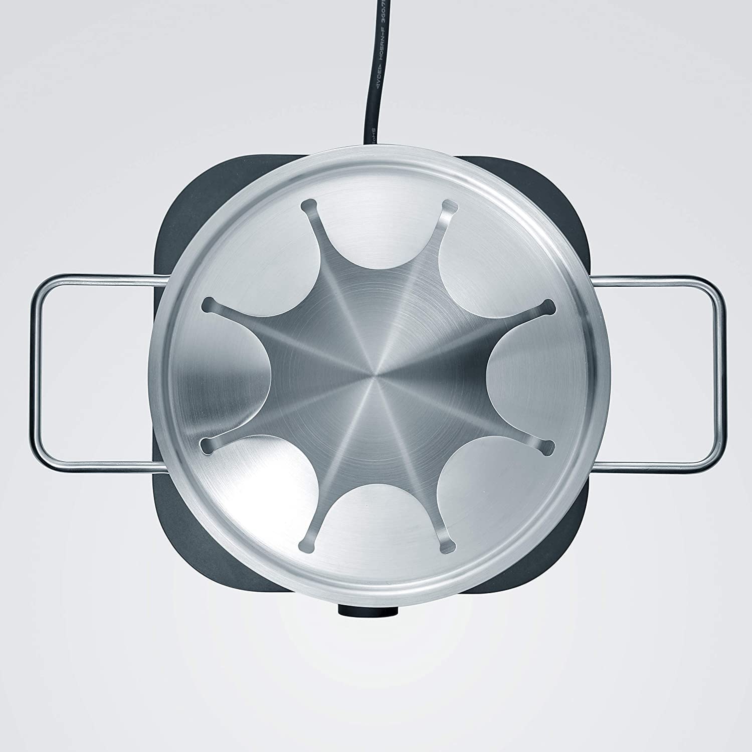 SEVERIN Appareil Fondue/Crêpes Combiné, Câble d'alimentation, env. 1500 W, Collerette Anti-Projections et 8 Fourchettes à Fondue Incluses, FO 2409