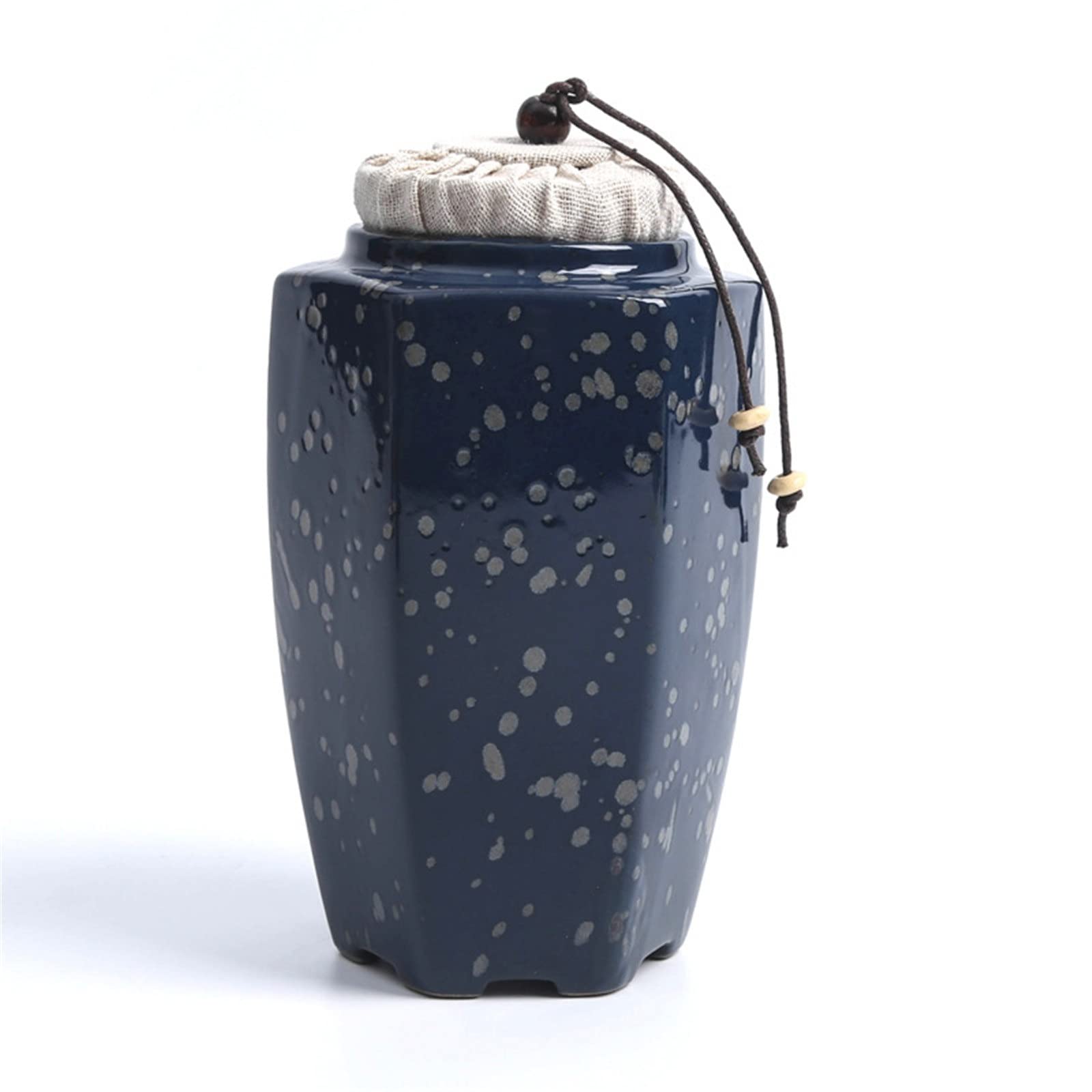 FZYOZZDPASL Ceramic Tea Canister Ceramic Tea Caddy Sealed Bucket Storage Jar for Coffee, Spices(9.4x16.6cm)