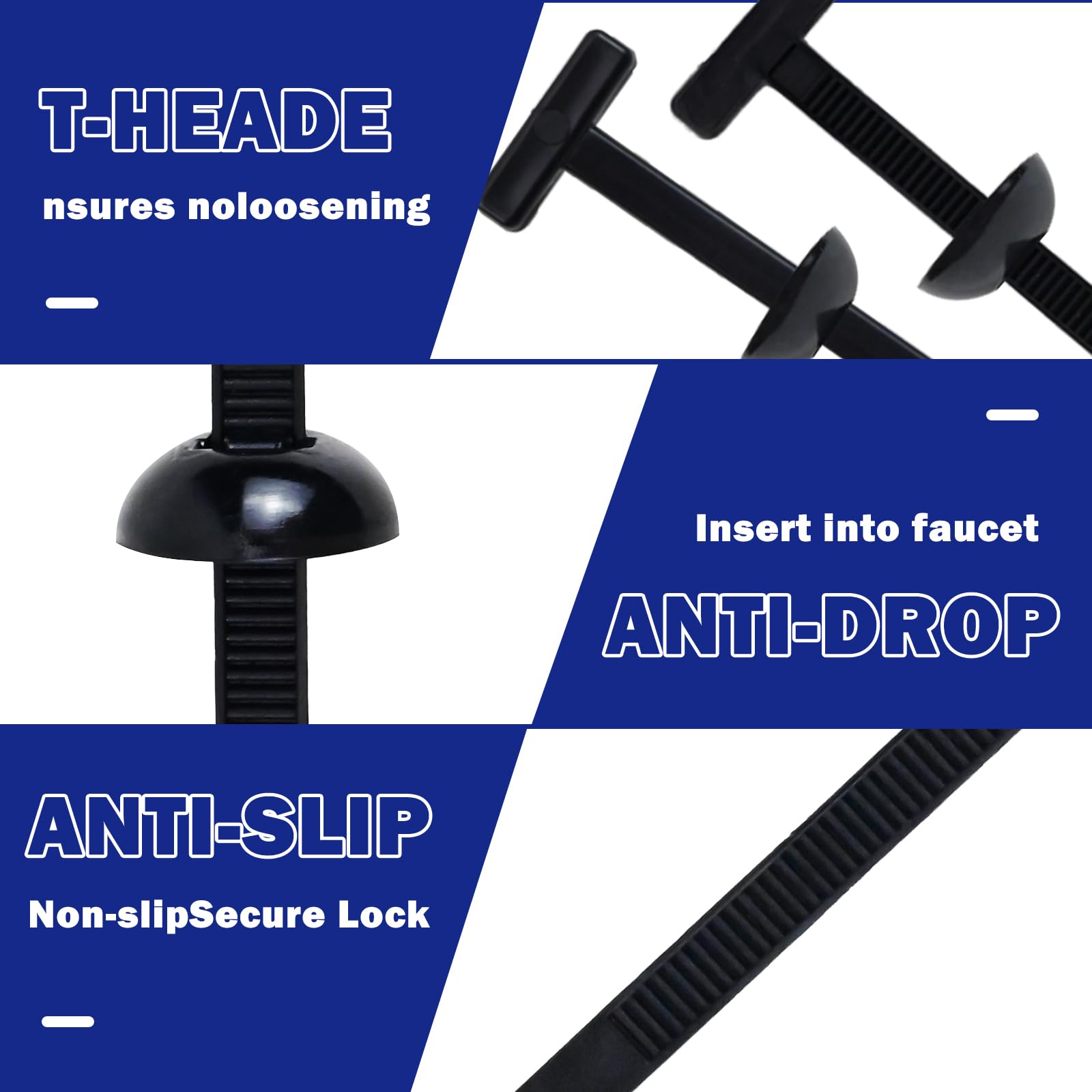 Kabelbinder Mit Schraubenloch – 150 Stück, Schwarz, 30,5 Cm Lang, Zugfestigkeit 22,7 Kg, Für Outdoor & Industrie