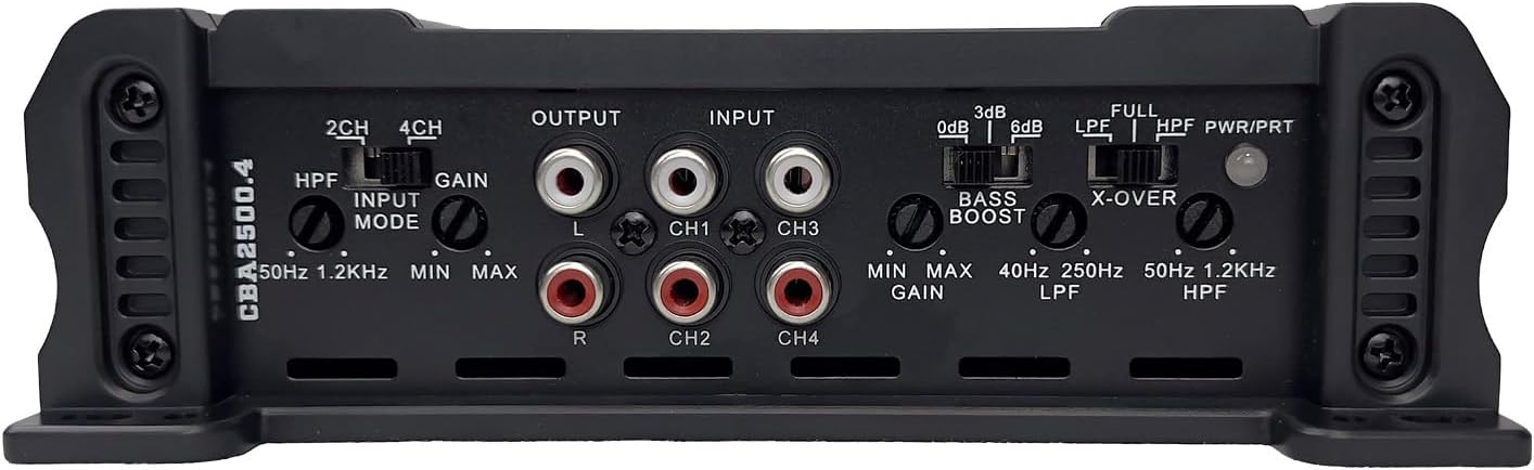 Orion Cobalt Series CBA2500.4 High Efficiency 4-Channel Class A/B Amplifier for Car Audio Stereo – 2500W High Output, 2/4 Ohm Stable, Adjustable Low/High Pass, Bass Boost, MOSFET Power Supply - Image 3
