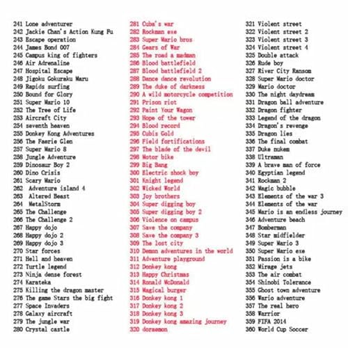 369 In 1 Game Card, 369 Interesting Games, Suitable For Gba/Gbm/Gba Sp/Nds/Ndsl Game System #TOP4