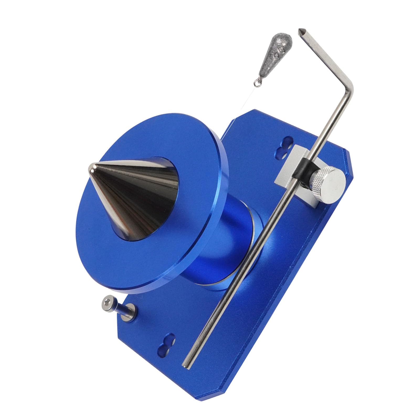 LiebeWH Balanceador de Cuchillas para Cortacésped, Herramienta Duradera de Montaje en Pared para Corte Eficiente, Acero de Aleación para Jardineros y Paisajistas (Blue)