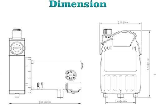 Miniatura 3 de TIGEROAR Bomba de transferencia de agua de 120 V, 1560 GPH de hierro fundido, bomba portátil de 12 HP con cable de alimentación de 6 pies para bomba