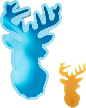 Qeuly Freshie Molds, Deer Head Car Freshie Molds Soap Molds