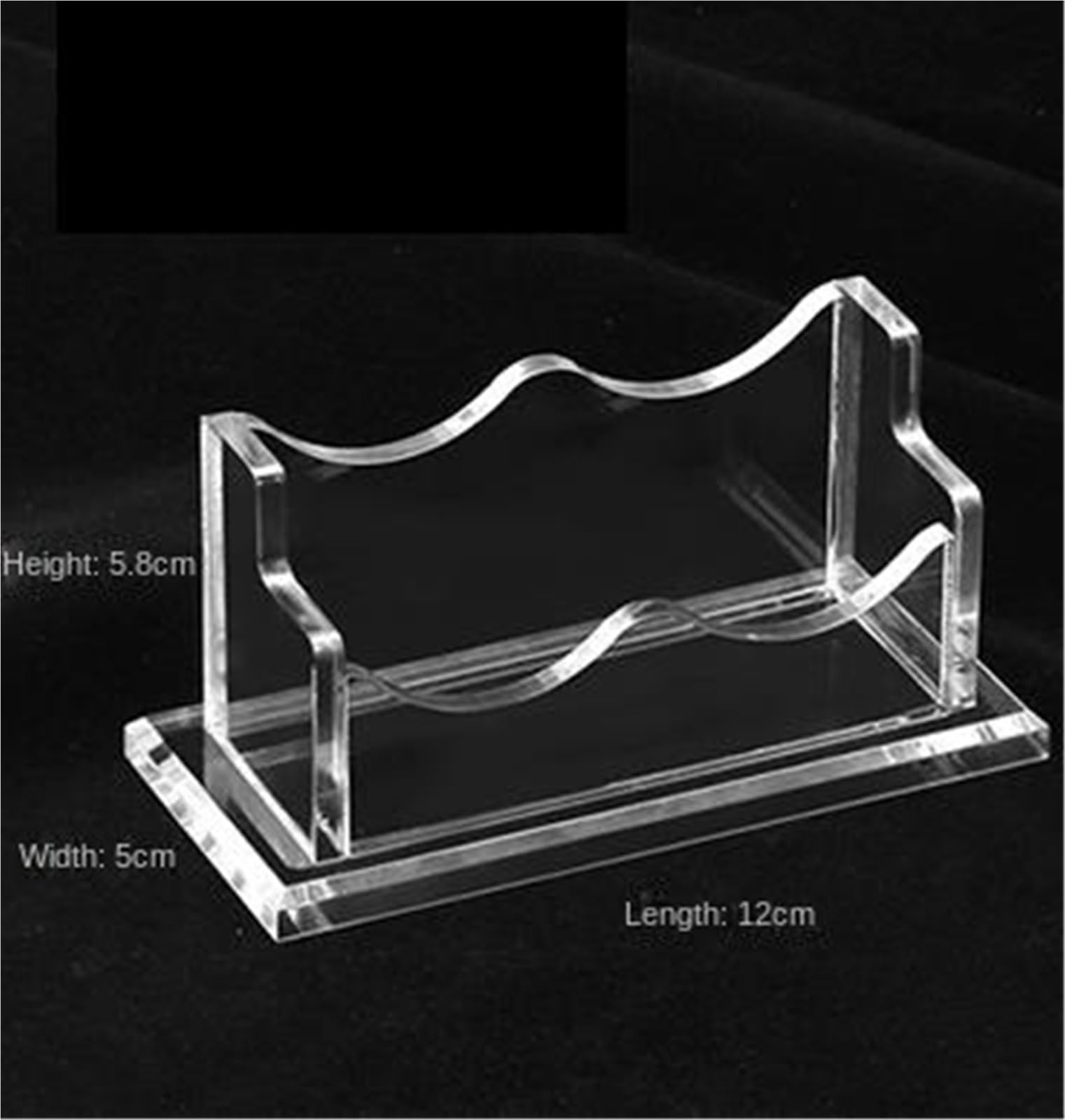 Porta Tarjetas Visita Porta Tarjetas De Presentación Transparente. Soporte For For Escritorio. Compatible con Organizador(12x5x5.8cm)