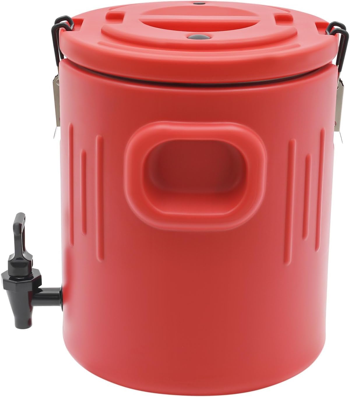 Dispensador de bebidas aislado con grifo y tapa de bloqueo, servidor caliente/frío y recipiente de sopa para fiestas, camping, eventos al aire libre - 9 paquetes abatibles