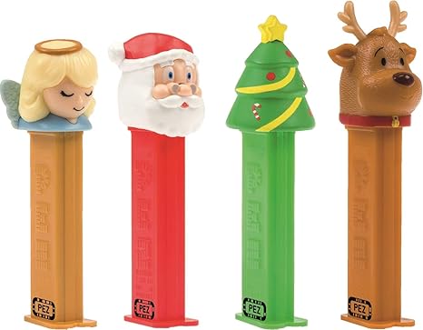 Christmas 2022 Pez Party2U Christmas Pez Dispenser With Two Refils (Sold Singly, One Random  Character Supplied) : Amazon.co.uk: Grocery