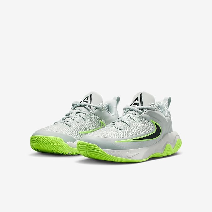 Giannis Immortality 4 Big Kids' Basketball Shoes (Light Silver/Volt/Black)