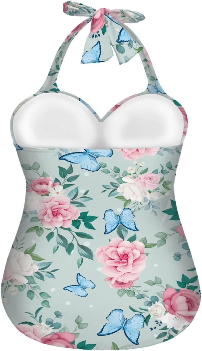 Womens One Piece Backless Bathing Suit Wrap Front Sportive Swimsuit Sexy High Waisted Bikini Beachwear Size S-2XL