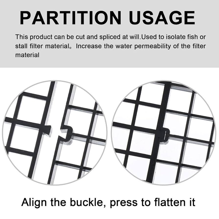 Lifewithpets 10 Gallon Aquarium Tank Divider. Perfect For Betta Fish Tanks. ONLY Compatible With USA Tank Sizes Listed Below. NO Suction Cups Required
