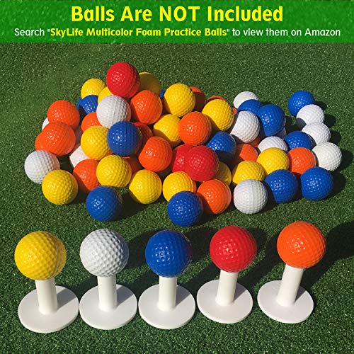 SkyLife Golf Rubber Tee Holder Set 2inch 4 Count for Driving Range Golf Practice Mat (2in 4count) - Thumbnail 7