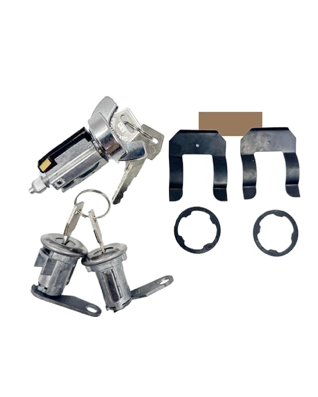 Cilindro do interruptor de ignição e trava da porta OWNDR para Ford com chaves – Kit com 3 cilindros